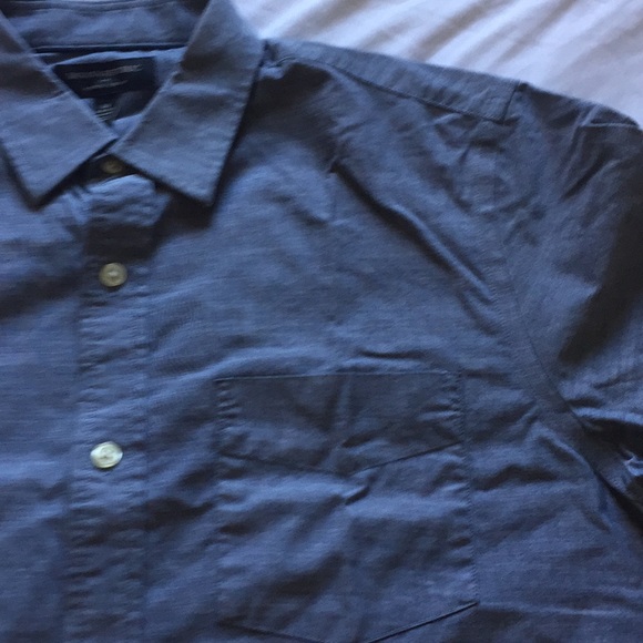 Vtg Banana Republic Chambray L/S Button Up sz M - Picture 3 of 4